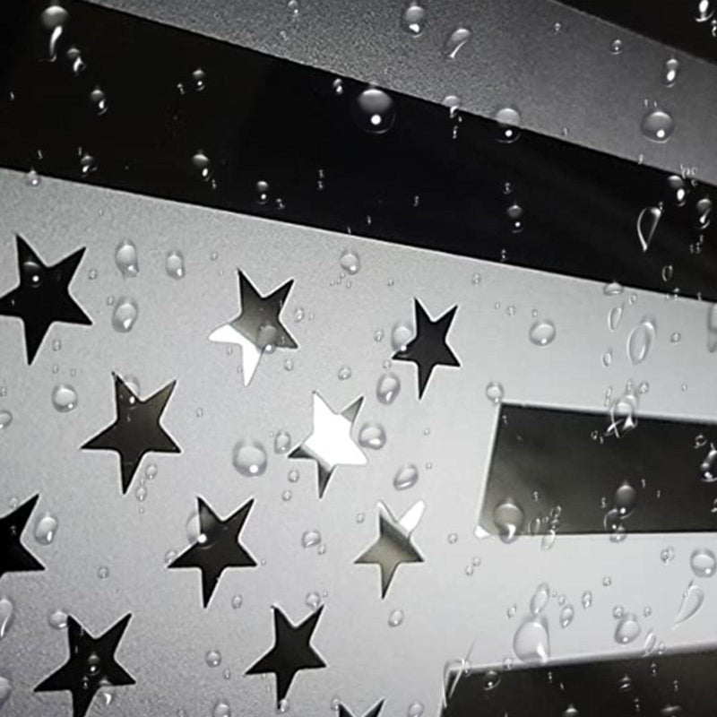 Zxiaochun Rear Middle Window American Flag Decal for Ford F150 F250 F350 2015-2022 2023 2024 2025 Back Center Sliding Window Glass USA Flag Vinyl Sticker (Thin Red Line) - Image 5